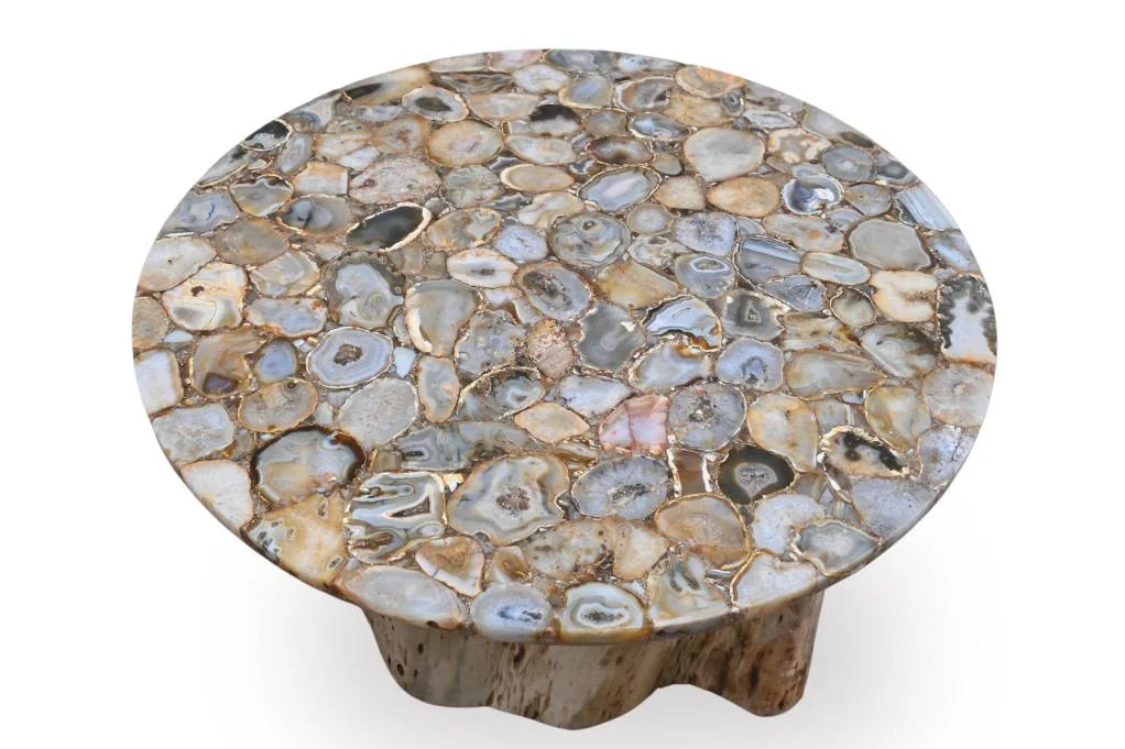 Agate Marble Top - Natural Stone Table Top - top view