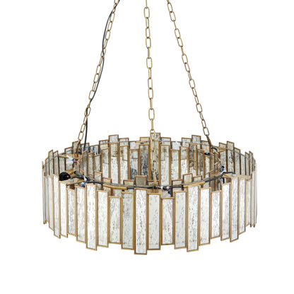 Modern Metal Ceiling Lights With Textured Glass - view 4