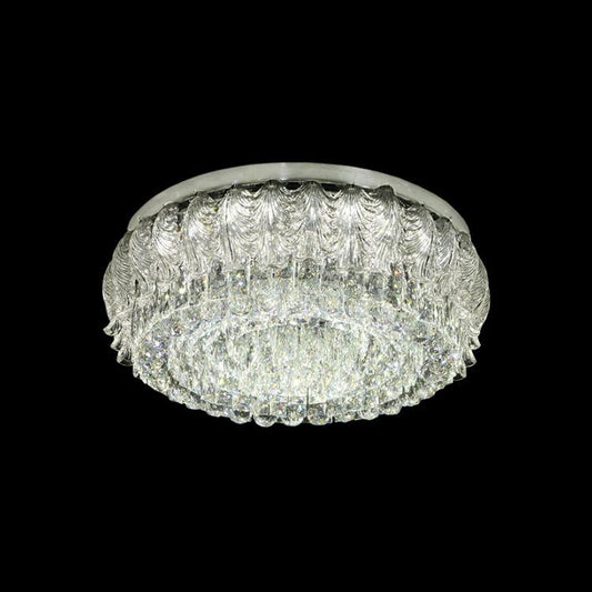 LED SMD Medium Luxury Round K9 Crystals Ceiling Fitting
