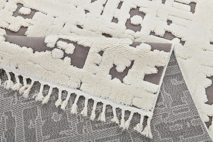 Madu Moroccan Ivory Rugs Abstract Geometric Design
