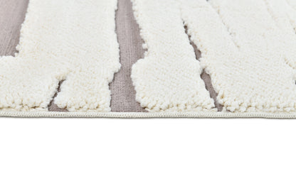 Madu Moroccan Contemporary Powerloom Rugs - Ivory & Cream
