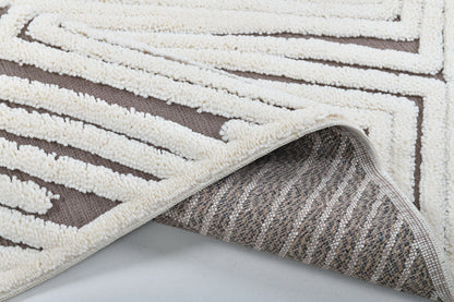 Madu Moroccan Abstract Rugs with Geometric Pattern