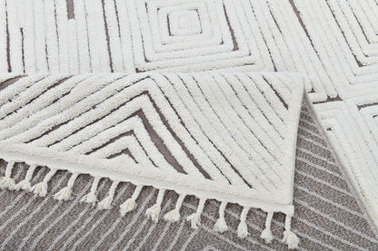 Madu Moroccan Abstract Rugs with Geometric Pattern