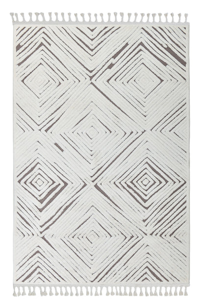 Madu Moroccan Abstract Rugs with Geometric Pattern