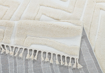 Madu Moroccan Rugs Contemporary Cream & Abstract inspired Design