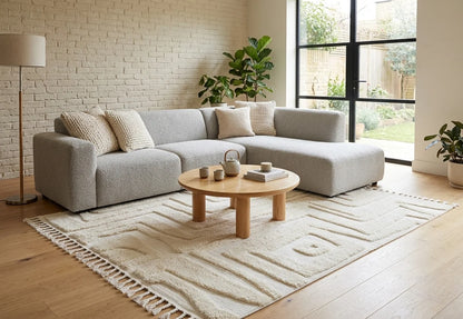 Madu Moroccan Rugs Contemporary Cream & Abstract inspired Design