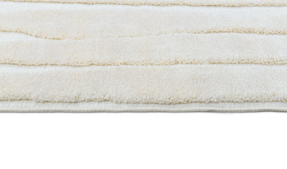 Madu Powerloom Striped Rug with Modern Textured Design