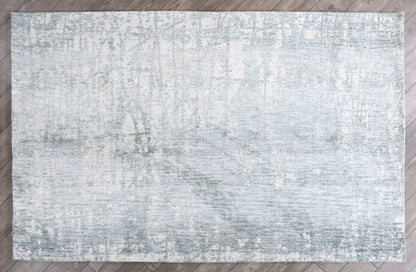 Modern High Low Petrol Textured Rugs