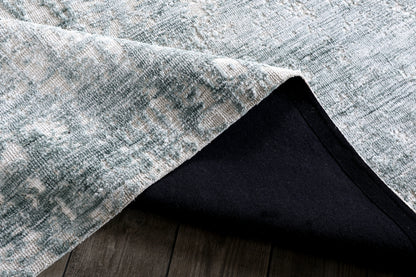 Modern High Low Petrol Textured Rugs