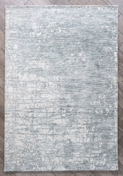 Modern High Low Petrol Textured Rugs