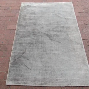 Hand Knotted Plain Bamboo Silk Rug