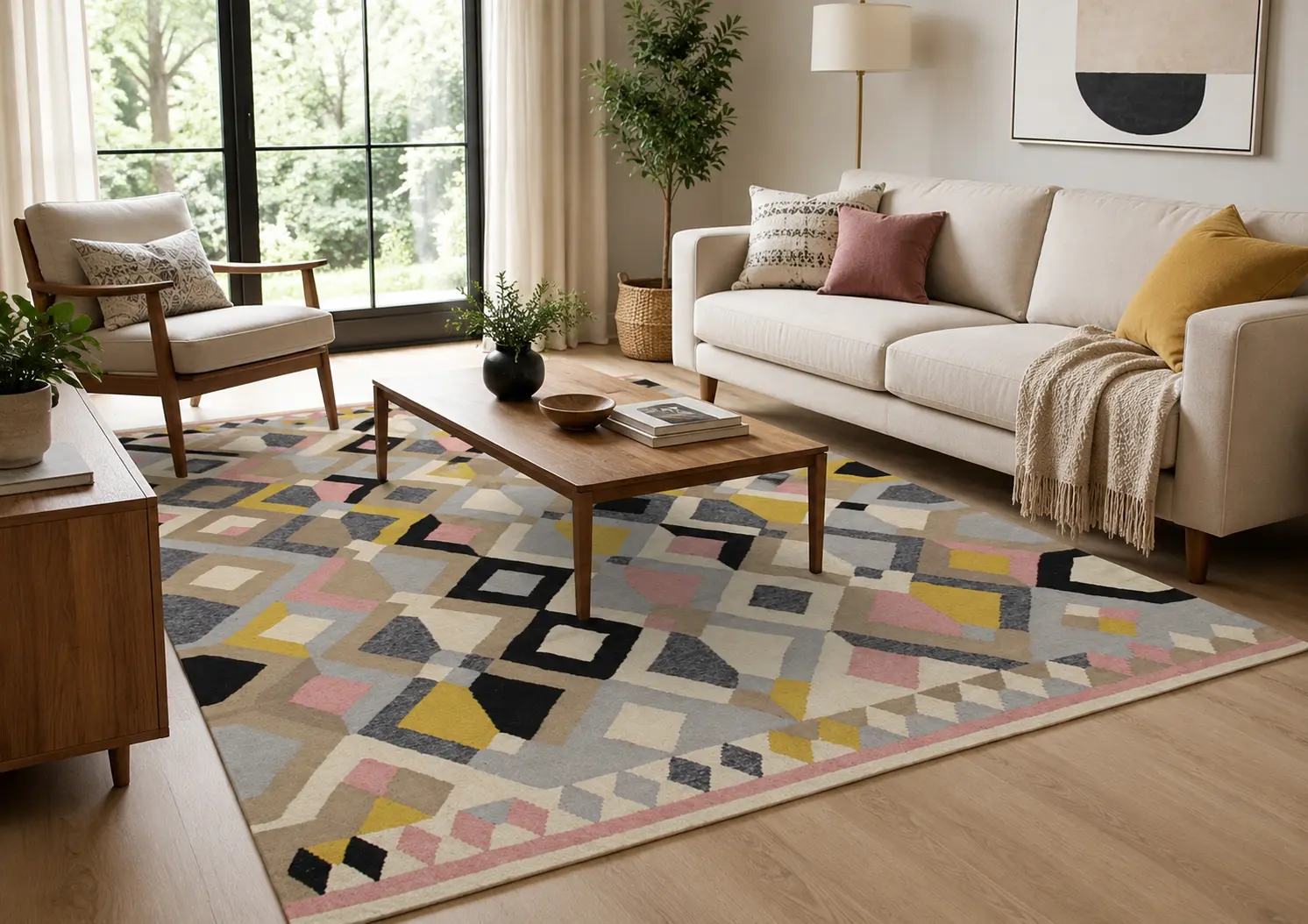 Hand Woven Modern Kilim 300 x 250 cm 3 hand woven modern kilim