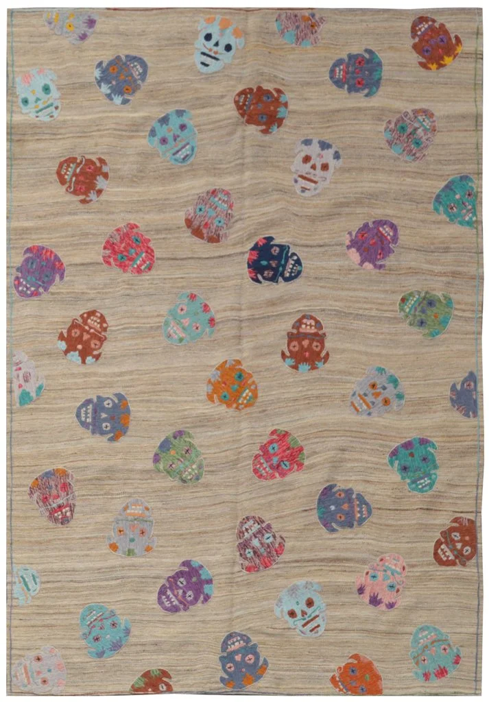 Hand Woven Embroidered Kilim 1 Hand Woven Embroidered Kilim